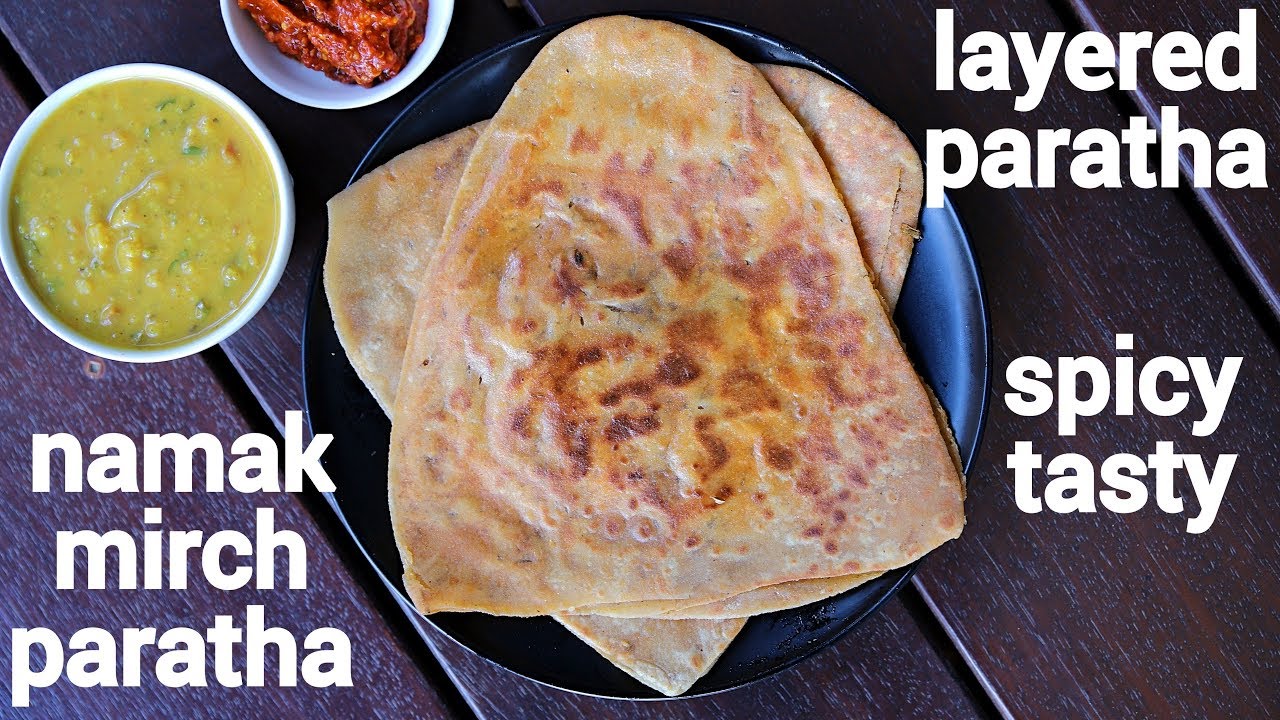 namak mirch paratha recipe | नमक मिर्च पराठा रेसिपी | namak mirch ka paratha | Hebbar | Hebbars Kitchen