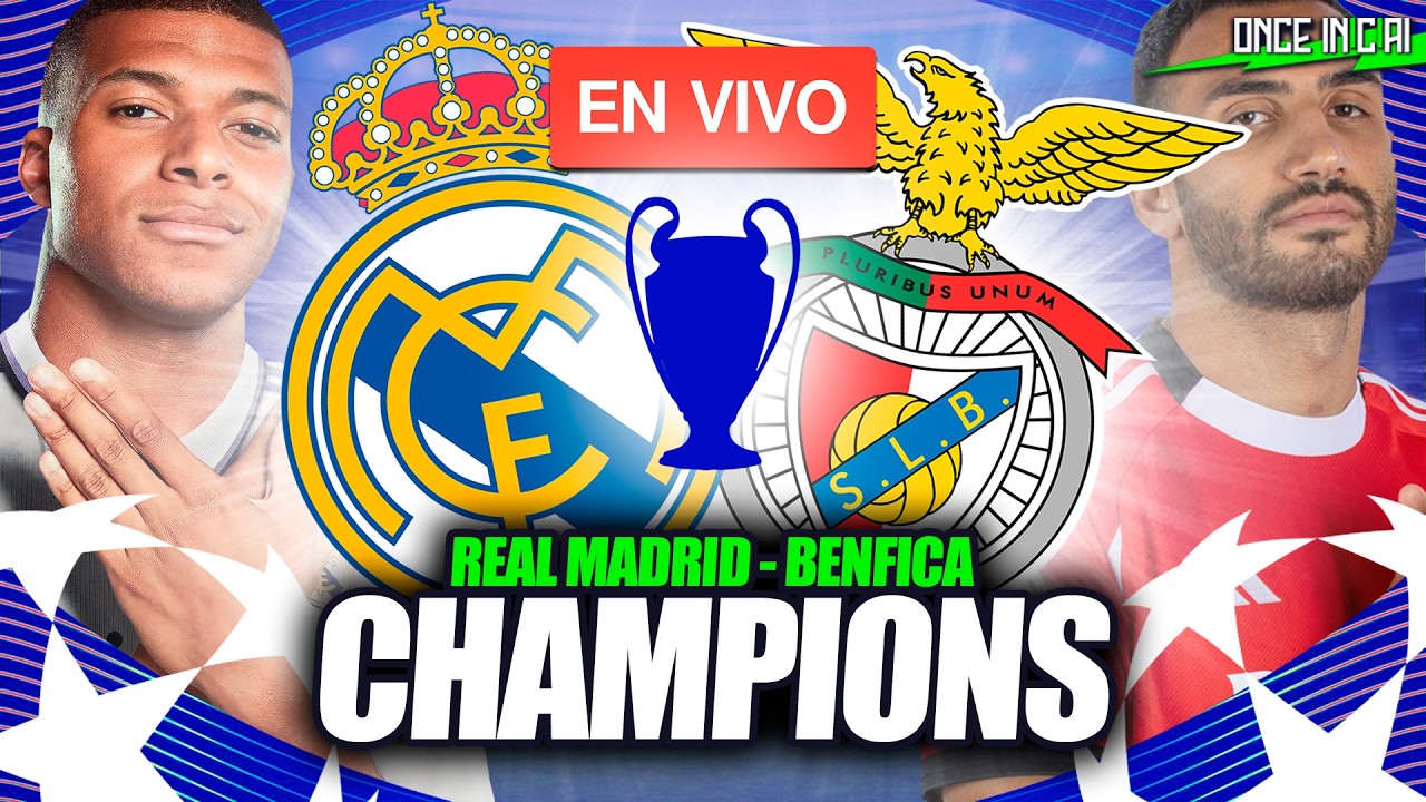 REAL MADRID VS BENFICA 🔴 PARTIDO EN VIVO 🏆 CHAMPIONS LEAGUE 2026 EN VIVO 🔴 LIVE