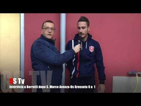 Gs Tv - intervista a Berretti dopo S. Marco Avenza-Us Grosseto 0 a 1