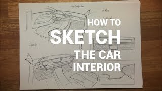 How to sketch the car interior