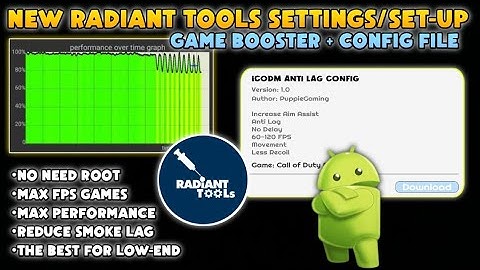 New Settings Radiant Tools Best on Low End & Mid Rande Devices | Game Booster & Performance Booster🚀