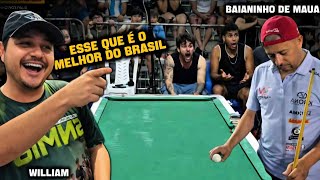 O BAIANINHO FINALMENTE ACEITOU O DESAFIO DO WILLIAM...  SE ARREPENDEU???🔥🔥 #sinuca #sinuquinha 