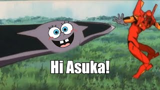 Hi Asuka (Hi Squidward! meme) - Evangelion Version