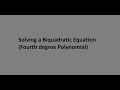 Biquadratic Equation | Factorization | Finding Zeroes