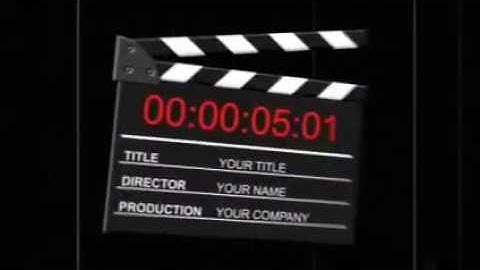 Clapper Countdown Leader After Effects template