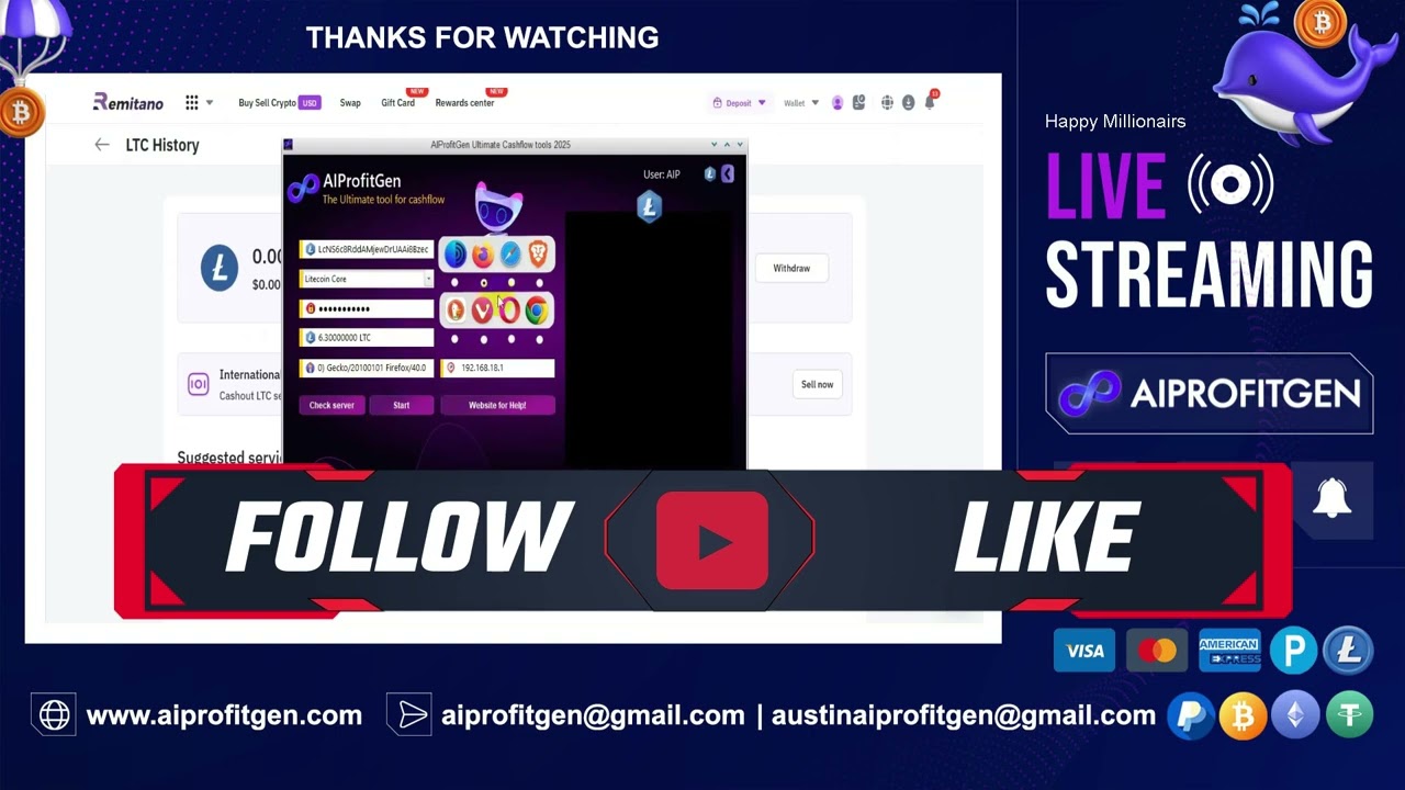 Earn Free Litecoins Daily with AIProfitGen | Passive Crypto Income 2025