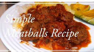 Simply Made Meatballs// Meatballs without Bread crumbs or Eggs//Easy dinner Meatballs Recipe