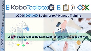 English| Lesson 062 Advanced Regex in KoBoToolbox – No spaces allowed