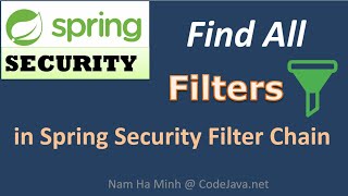 3 Ways to Find All Filters in Spring Security Chain