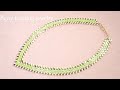 How to make  easy and elegant beaded necklace with half tilt and seed beads ?beading tutorials