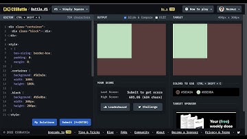 CSSBattle | #1 Simply Square