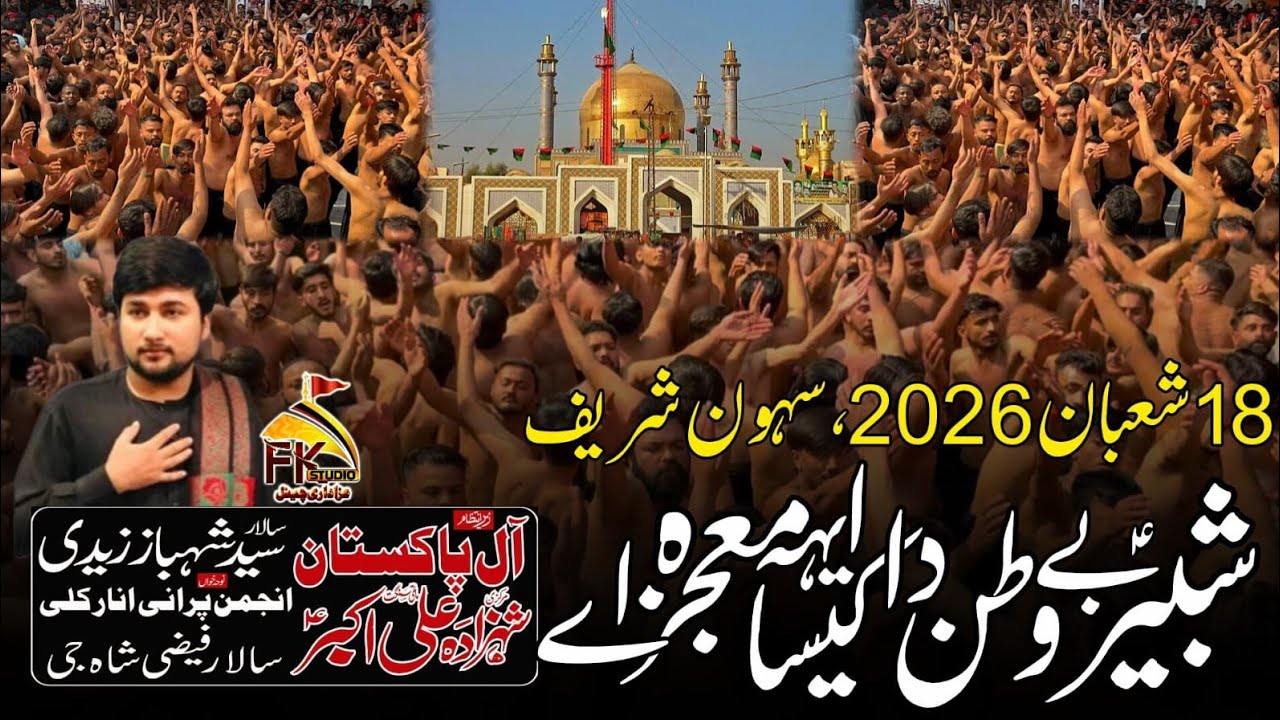 Shabbir Be Watan Da Eh Kaisa Mojza Ay | 18 Shaban 2026 Sehwan |Anjuman Pursa Shahzada Ali Akbar(As) 
