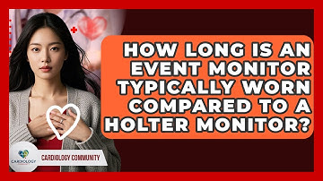 How Long Is An Event Monitor Typically Worn Compared To A Holter Monitor? - Cardiology Community