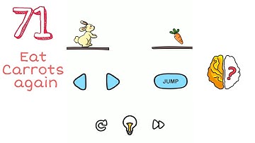 Brain Out Level 71-Eat carrots again! Walkthrough solution