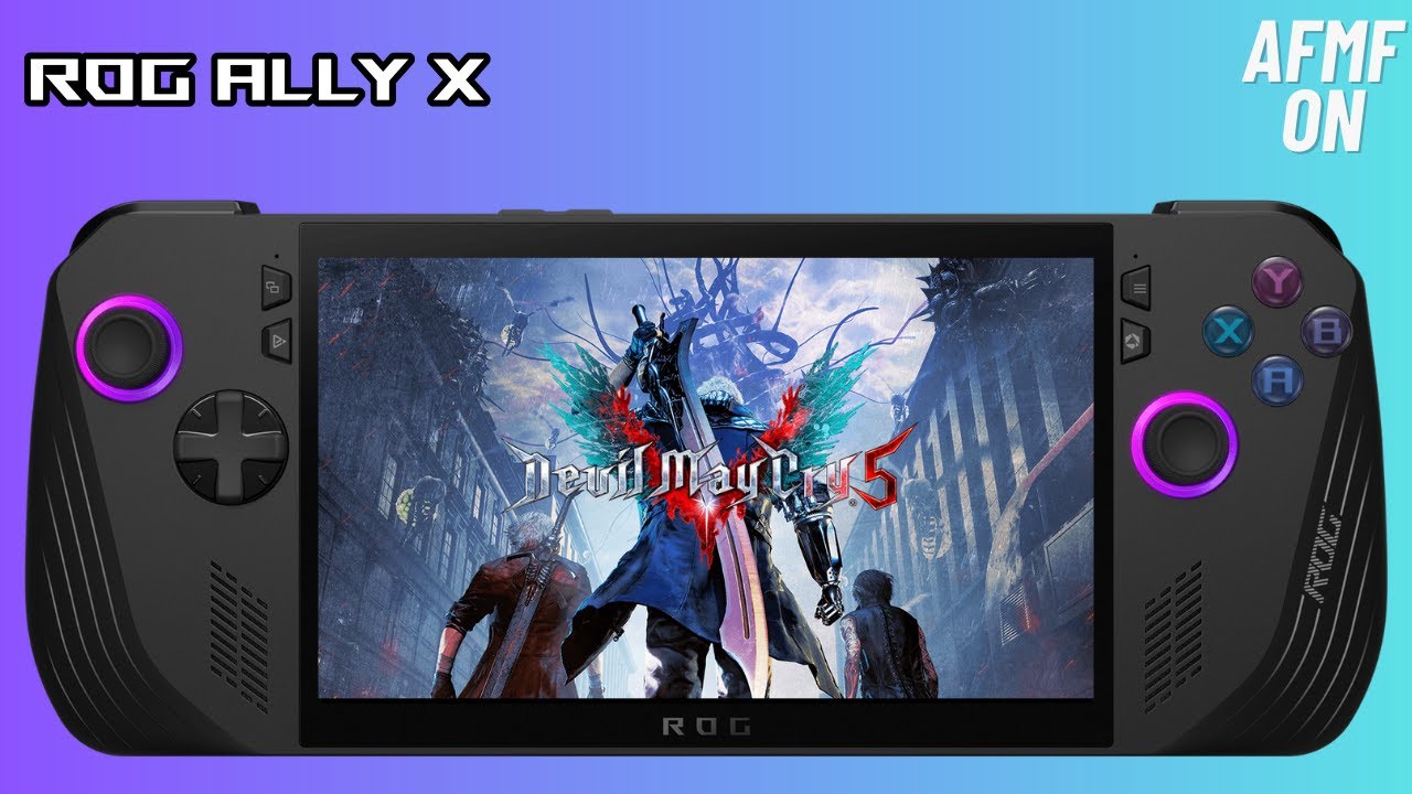 Asus Rog Ally X: Devil May Cry 5 Gameplay All TDP/Battery Life Test/ 1080p Ultra Settings/ AFMF on