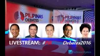 FULL 2nd Philippine Presidential Debate of 2016 elections in Cebu City March, 20, 2016