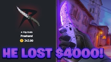 CSGORoll CRAZY MODE Stole $4000 In Items during this CASE BATTLE.. (Battle Highlight)
