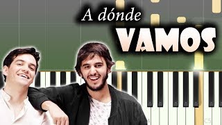 Video thumbnail of "Morat - A Dónde Vamos | Piano Tutorial / Cover + Letra"
