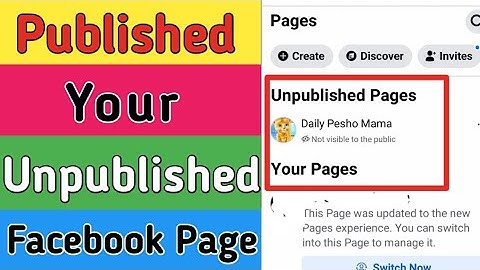 How to Published your Unpunished page | Unpunished facebook page ko published kaise kare