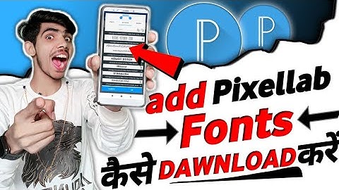 How To Add Custom Fonts In Pixellab App | Make Your Thumbnails Attractive | Install Custom Fonts