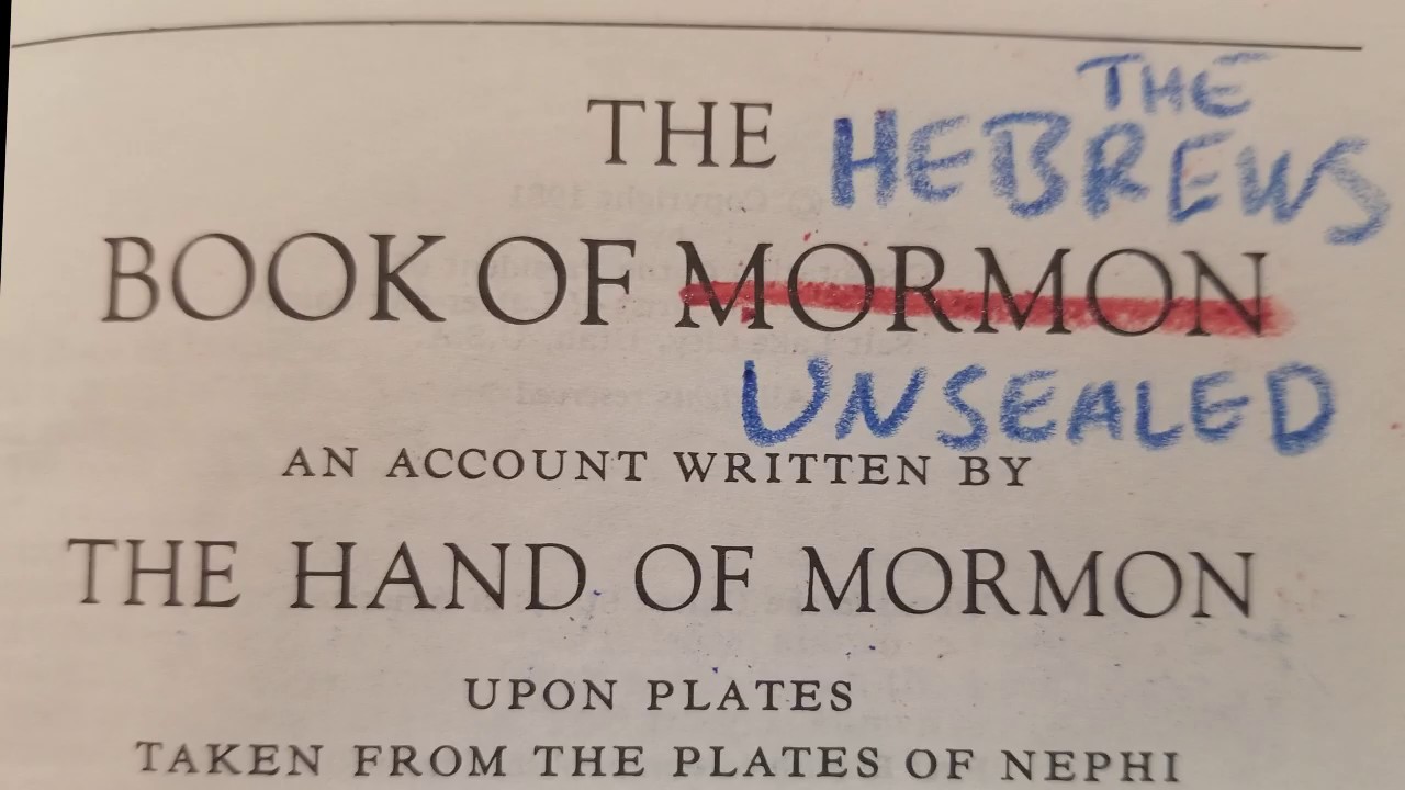 PROPHECY APOCALYPSE: UNSEALED and SEALED Books, Many Books, THE BOOK OF MORMON UNSEALED!