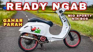 MIO MODIF VESPA AYAM JAGO PERDANA TURUN KE ASPAL  | JIK WAH CHANNEL