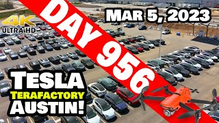 MEGA MODEL Ys ON A BUSY SUNDAY AT GIGA TEXAS! - Tesla Gigafactory Austin 4K  Day 956 - 3/5/23 -Tesla