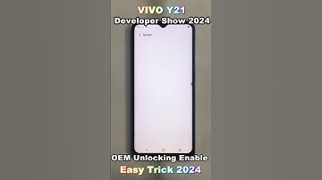 How To Vivo Y21 OEM Unlocking Enable  Developer Show 2024🔥 #smartphone