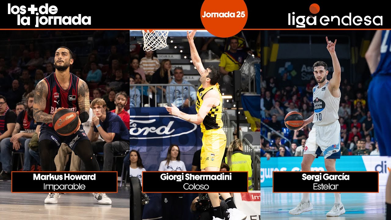 Los Más de la Jornada 25: Markus Howard, Gio Shermadini, Sergi García | Liga Endesa 2023-24