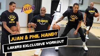 Lakers Juan ToscanoAnderson Exclusive Workout with Phil Handy