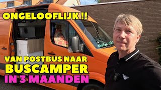 VERBOUWING - JE EIGEN KAMPEERBUS IN 3 MAANDEN... ROOMTOUR! - Solo camper Nederland - DWVLOGT #214