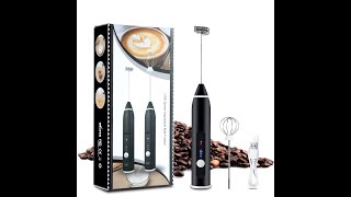 Kitdine USB Rechargeable 3-Speed Handheld Milk Frother