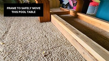 Framework to move this pool table..
