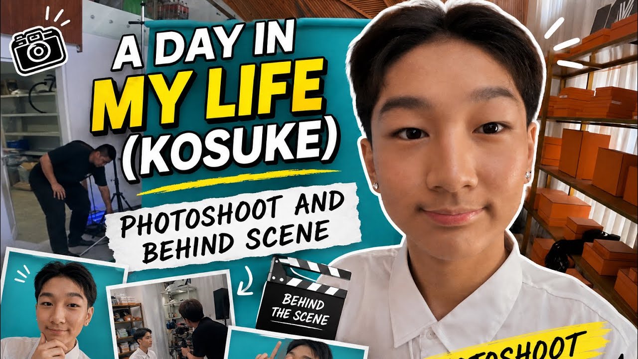 A DAY IN MY LIFE (KOSUKE) PHOTOSHOOT AND BEHIND SCENE - YouTube