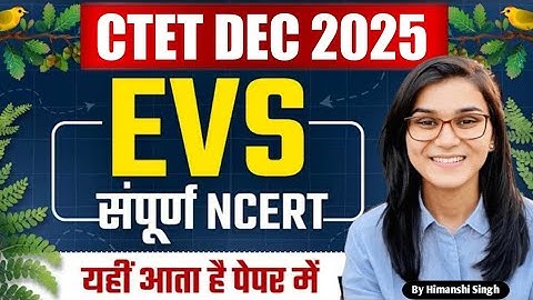 Target CTET Dec 2025 I EVS Full Marks 30/30 Series Class - 01 l By Himanshi Singh l