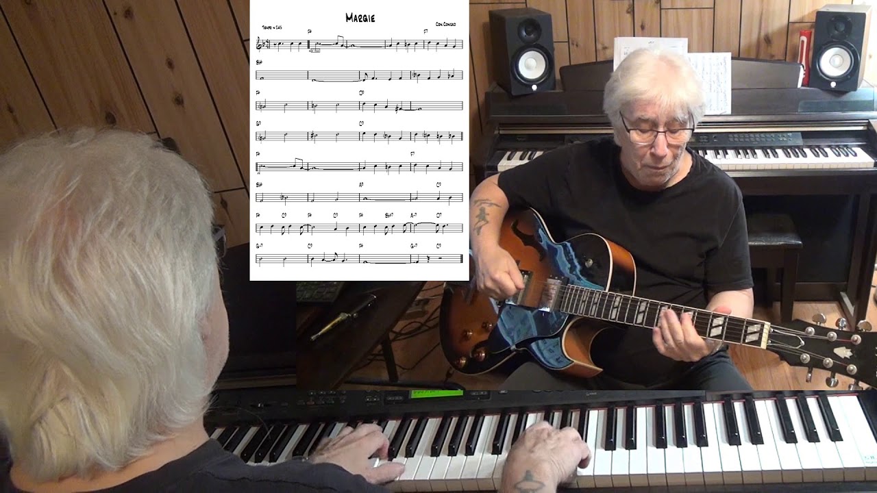 Margie - Jazz guitar & piano cover ( Con Conrad )