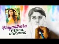 Nayanthara pencil portrait drawing  live art chennai