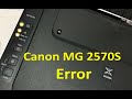 Canon MG2570 Kedip error 16 X atau Error 13 X | Cartridge The following Ink may have Run Out