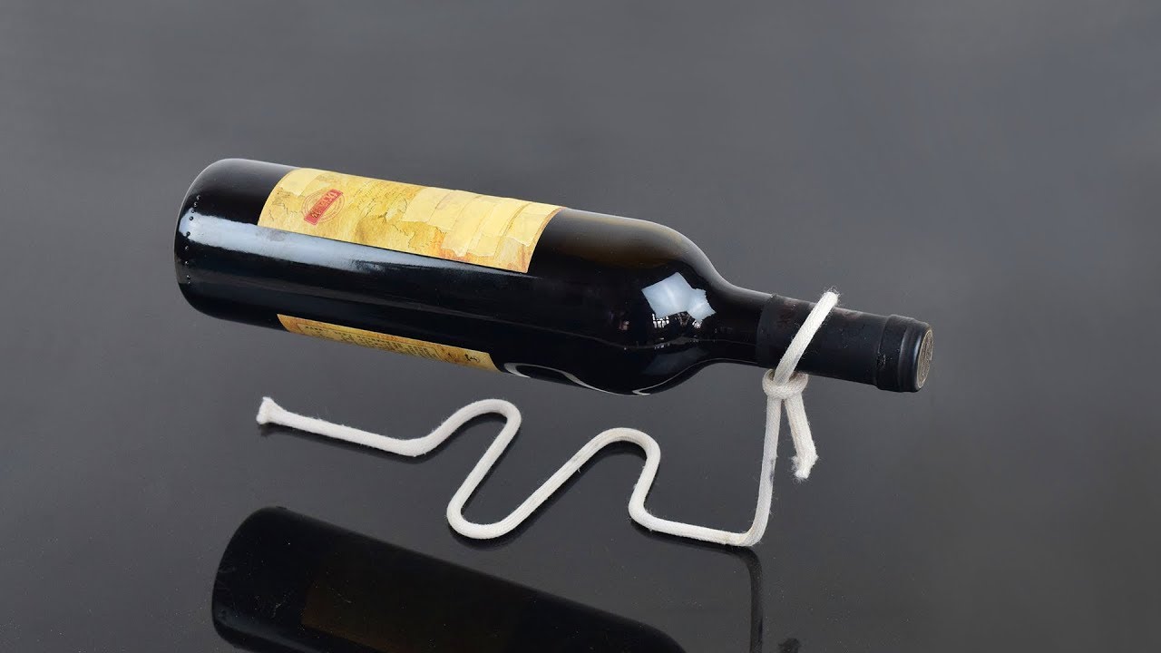 Y-Nut Magic Rope Wine Bottle Stand Suspended Rope Wine Bottle Holder Stylish Iron Wine Bottle Organizer Great for Wine Lovers WBH03 Decorative Single Bottle Serving Display Wine Rack Y-Nut Magic Rope Wine Bottle Stand Suspended Rope Wine Bottle Holder Stylish Iron Wine Bottle Organizer Great for Wine Lovers WBH03 Decorative Single Bottle Serving Display Wine Rack