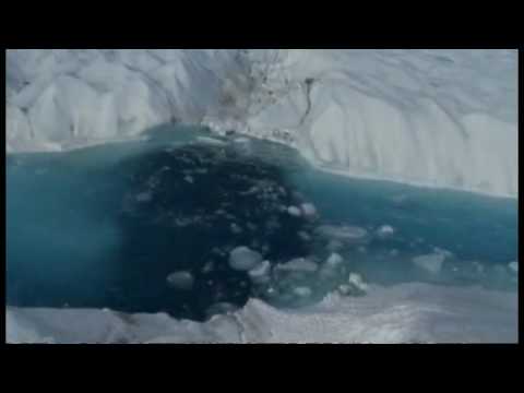 Huge ice island breaks from Greenland glacier