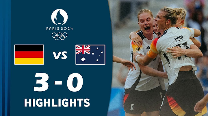 Deutschland gegen Australien 3:0 Höhepunkte Tor | Olympisches Fußballturnier der Frauen Paris 2024