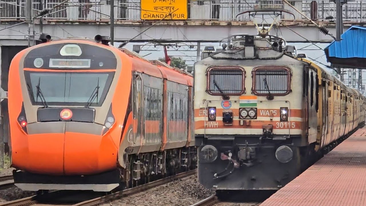 Dangerous 130kmph WAP7 Seemanchal+North East+Bandra Garib Rath ...