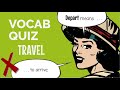 Travel Concepts Quiz
