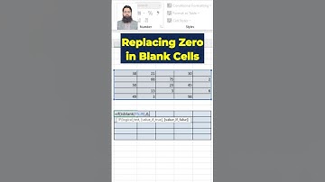 Replace Blank Cells with Zero in Excel Using ISBLANK & IF Functions!