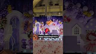 ✨ Magical Purple Fairy Theme Birthday Decoration by Happy Happening Events! 💜🧚♀️📞 6301551313