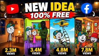 100% FREE AI Stickman Animation Videos | Create Viral Reels & Shorts with AI (Step-by-Step) 2026