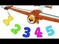 AnimaCars - Learn numbers with an eagle  - Learning cartoons for kids with trucks &amp; animals