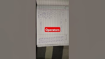 Operators #programming