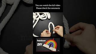 DIY Macrame Rainbow Tutorial | Step-by-Step Beginner's Guide #MacrameRainbow #DIYMacrame #BohoDecor