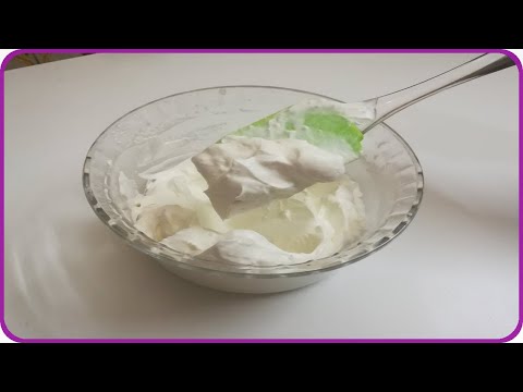 فيديو: كيفية صنع كريمة الزينة البيضاء